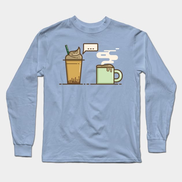 when cold meet hot Long Sleeve T-Shirt by Chandrastaman